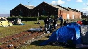 Tents in Calais