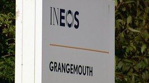 Ineos Grangemouth sign