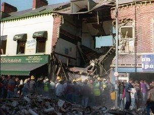 Shankill bomb scene