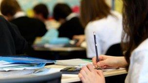 pupils at Glasgow secondary school