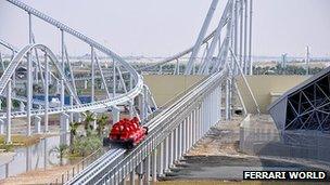 Still of Formula Rossa coaster