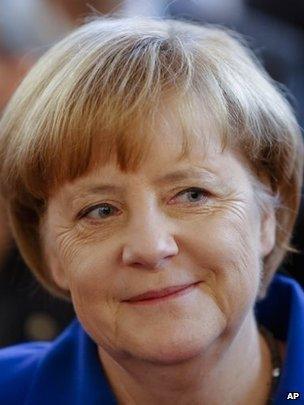 Angela Merkel at the Bundestag