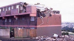 Creggan bomb scene