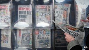 Newspaper stand