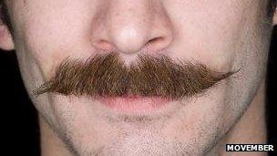 A man's moustache