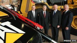 Peter Robinson and Martin McGuinness made the announcement while on a visit to the US factory