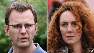 Andy Coulson and Rebekah Brooks