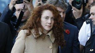 Rebekah Brooks arrives at court