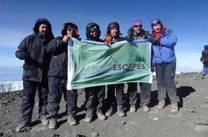 The Alice's Escapes team on Kilimanjaro