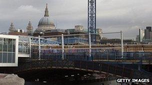 Blackfriars station construction site (file pic)