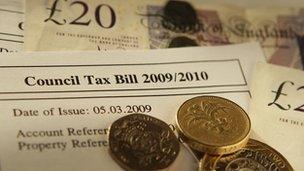 Council tax alongside money