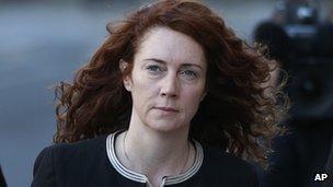 Rebekah Brooks arrives at court