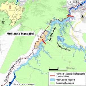 Map of Montanha-Mangabal