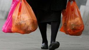 shopper with bags