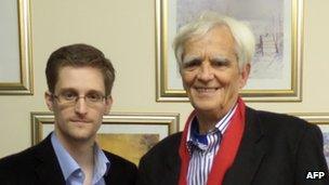 Hans-Christian Stroebele and Edward Snowden