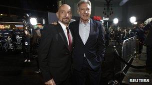 Ben Kingsley and Harrison Ford