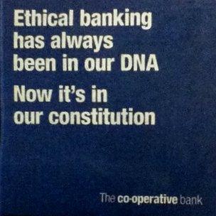 Detail from Co-op Bank newspaper ad