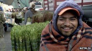 4K image of man in market