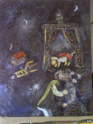 Marc Chagall painting revealed in Augsburg, 5 November