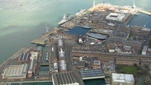 Portsmouth's naval dockyard