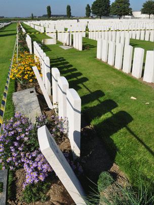 Headstones in Flanders