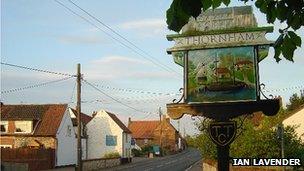 Thornham village sign