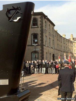 The Merchant Navy memorial in Hull