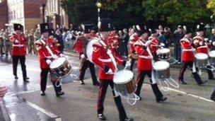 Wrexham parade