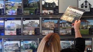 Estate agent window