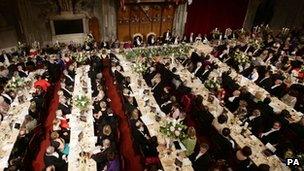 The audience at the Guildhall