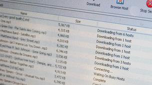 Screen showing downloading process