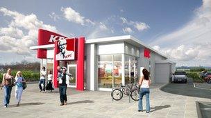 The proposed KFC development