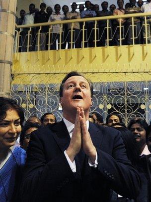 David Cameron in Calcutta