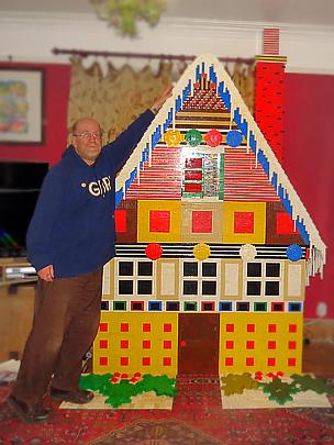 Lego gingerbread house by Mike Addis