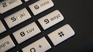 Telephone keypad