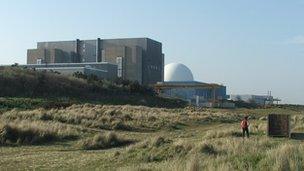 Sizewell A and B nuclear power stations