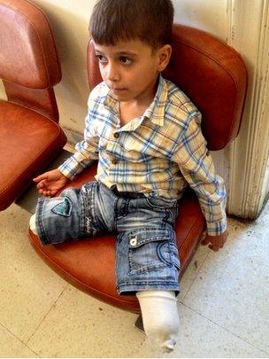 Muhammad, 7, who lost his mother and brother