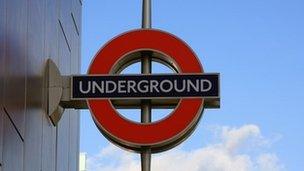 London underground sign