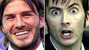 David Beckham and David Tennant