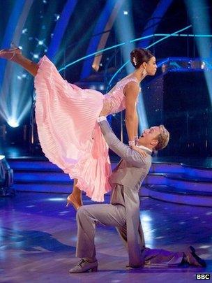 Rochelle Humes (then Rochelle Wiseman) in Strictly