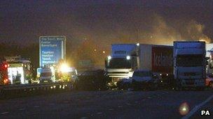 M5 crash scene