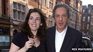 Charles Saatchi and Nigella Lawson at Scotts restaurant in Mayfair, June 2008