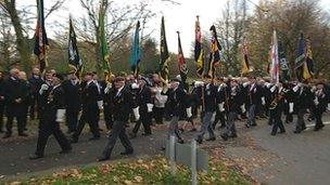 Funeral of war veteran Frederick Leach