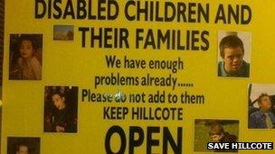 Save Hillcote campaign poster