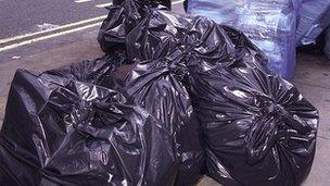 Black bin bags