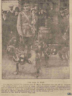 Part of a page from the Tamworth Herald dated Saturday August 22, 1914