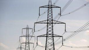 Electricity pylons