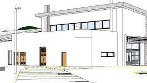 An architect's plans for the Newtown primary school