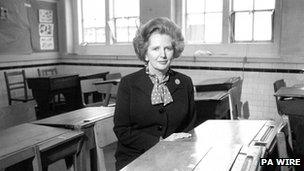 File photo of former Prime Minister Margaret Thatcher dated 1982