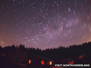 Sky in Northumberland